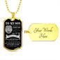[Almost Sold Out] TO MY SON - DOG TAG NECKLACE