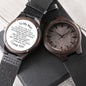 [50% OFF TODAY]  TO MY MAN - Engraved Wooden Watch