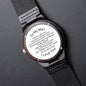 [50% OFF TODAY]  TO MY MAN - Engraved Wooden Watch