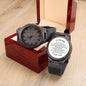 [50% OFF TODAY]  TO MY MAN - Engraved Wooden Watch