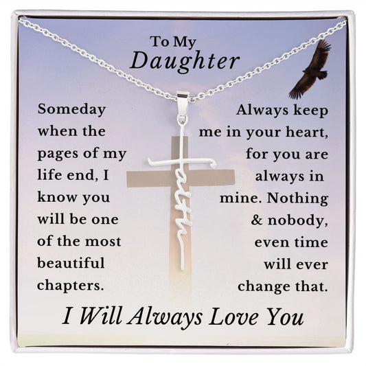 Almost Sold Out - TO MY DAUGHTER - FAITH NECKLACE