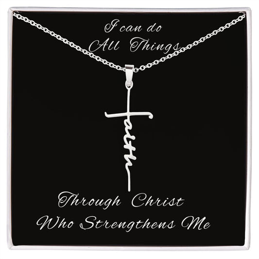 [Almost Sold Out] I CAN DO ALL THINGS THROUGH CHRIST - FAITH NECKLACE