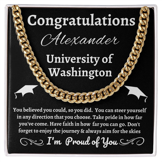 Almost Sold Out - Graduation Necklace - Cuban Link Chain Necklace