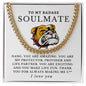 [50% OFF TODAY] TO MY BADASS SOULMATE - CUBAN LINK CHAIN NECKLACE