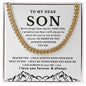 [50% OFF TODAY] TO MY SON - CUBAN LINK CHAIN NECKLACE