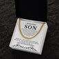 [50% OFF TODAY] TO MY SON - CUBAN LINK CHAIN NECKLACE