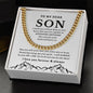 [50% OFF TODAY] TO MY DEAR SON - CUBAN LINK CHAIN NECKLACE