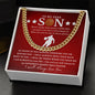 [50% OFF TODAY] TO MY DEAR SON - CUBAN LINK CHAIN NECKLACE