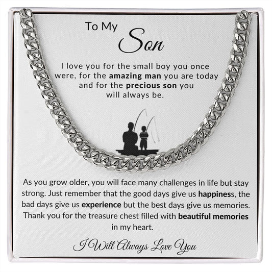 Almost Sold Out -  TO MY SON - CUBAN CHAIN NECKLACE