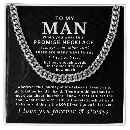 Almost Sold Out - TO MY MAN - CUBAN LINK CHAIN NECKLACE