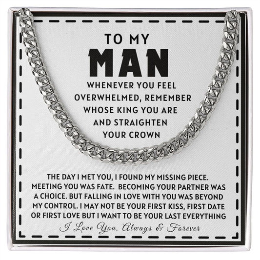 Almost Sold Out - To My Man - Cuban Link Chain Necklace
