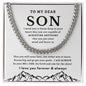 [50% OFF TODAY] TO MY DEAR SON - CUBAN LINK CHAIN NECKLACE