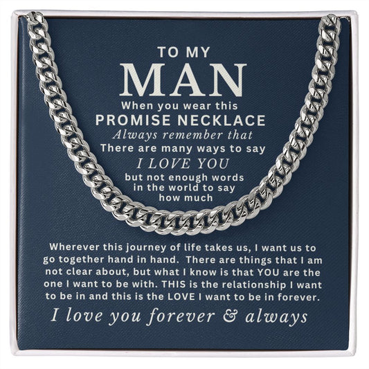 Almost Sold Out - TO MY MAN - CUBAN LINK CHAIN NECKLACE