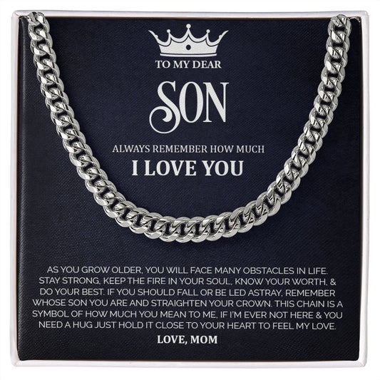 Almost Sold Out - MY DEAR SON- CUBAN LINK CHAIN NECKLACE