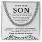 [50% OFF TODAY] TO MY SON - CUBAN LINK CHAIN NECKLACE