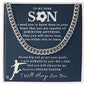 [50% OFF TODAY] TO MY DEAR SON- CUBAN LINK CHAIN NECKLACE
