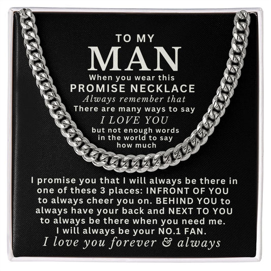 Almost Sold Out - TO MY MAN - CUBAN LINK CHAIN NECKLACE
