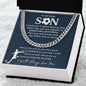 [50% OFF TODAY] TO MY DEAR SON- CUBAN LINK CHAIN NECKLACE