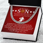 [50% OFF TODAY] TO MY DEAR SON - CUBAN LINK CHAIN NECKLACE