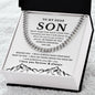 [50% OFF TODAY] TO MY SON - CUBAN LINK CHAIN NECKLACE