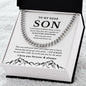 [50% OFF TODAY] TO MY DEAR SON - CUBAN LINK CHAIN NECKLACE