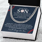 [50% OFF TODAY] TO MY DEAR SON- CUBAN LINK CHAIN NECKLACE