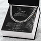 [50% OFF ONLY TODAY] TO MY SON - CUBAN LINK CHAIN NECKLACE