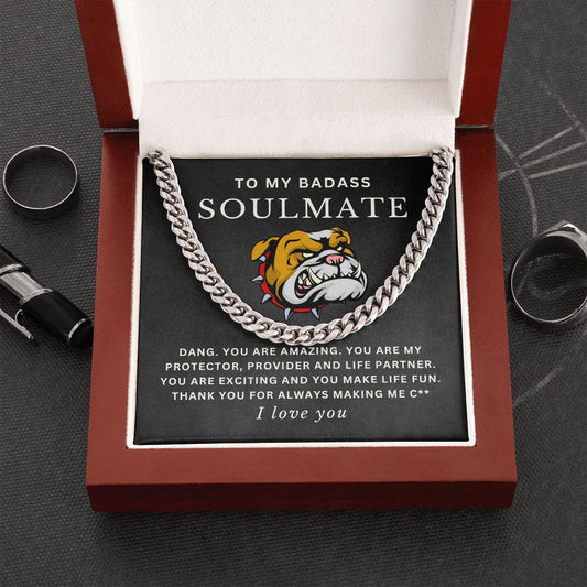 Gift for Badass Soulmate - Cuban Link Chain Necklace