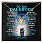 [50% OFF TODAY] TO MY DAUGHTER - LOVE DAD - LOVE KNOT NECKLACE