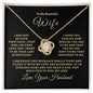 [Almost Sold Out] TO MY BEAUTIFUL WIFE - LOVE KNOT NECKLACE