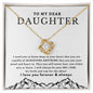 [50% OFF TODAY] TO MY DEAR DAUGHTER - LOVE KNOT NECKLACE