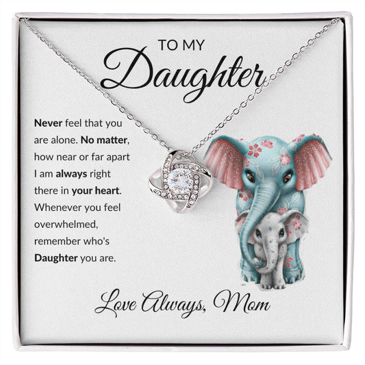 [Almost Sold Out] TO MY DAUGHTER - LOVE KNOT NECKLACE