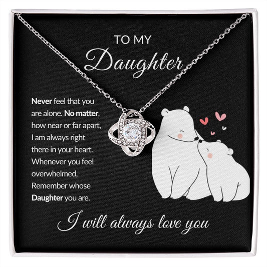 [Almost Sold Out] TO MY DAUGHTER - LOVE KNOT NECKLACE