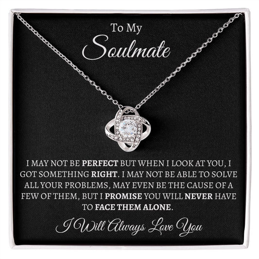 Almost Sold Out -  TO MY SOULMATE - LOVE KNOT NECKLACE