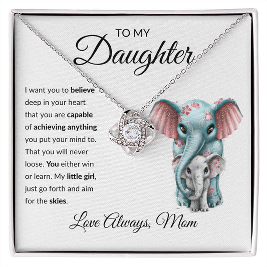 [Almost Sold Out] TO MY DAUGHTER - LOVE KNOT NECKLACE
