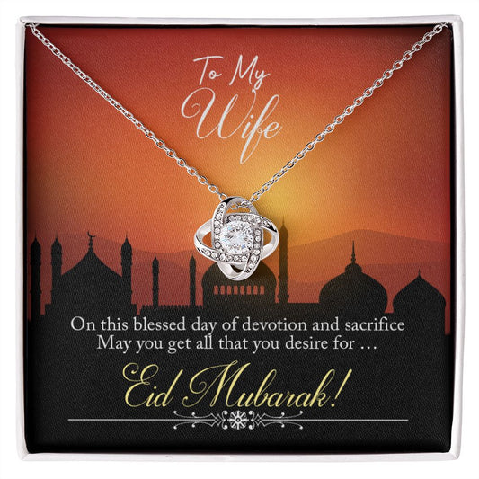 Almost Sold Out - TO MY WIFE FOR EID – LOVE KNOT NECKLACE