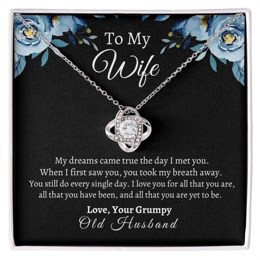 TO MY WIFE - LOVE KNOT NECKLACE