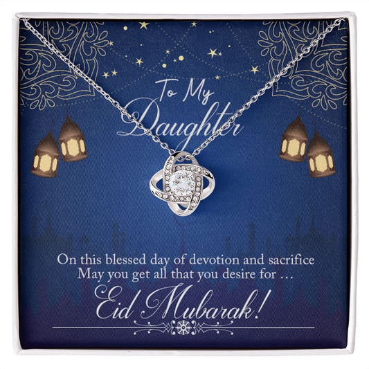Almost Sold Out - TO MY DAUGHTER FOR EID – LOVE KNOT NECKLACE