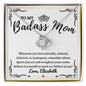 Almost sold out- Personalized Necklace - To my Badass Mom - Beautiful Love Knot Necklace