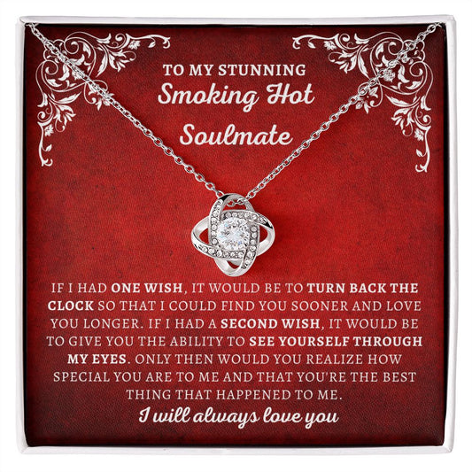 Almost Sold Out - TO MY STUNNING SOULMATE - LOVE KNOT NECKLACE