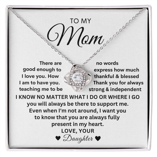 Almost Sold Out - TO MY MOM - LOVE KNOT NECKLACE