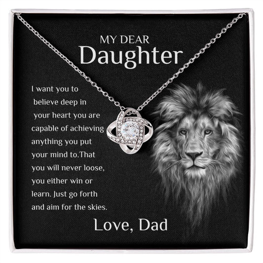 MY DEAR DAUGHTER - LOVE KNOT NECKLACE