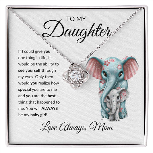 [Almost Sold Out] TO MY DAUGHTER - LOVE KNOT NECKLACE