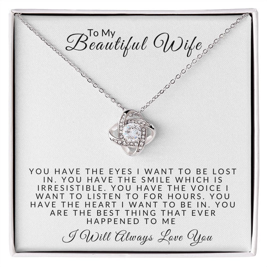 [Almost Sold Out] TO MY BEAUTIFUL WIFE - LOVE KNOT NECKLACE