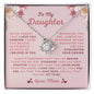 [ALMOST SOLD OUT] TO MY DAUGHTER - LOVE KNOT NECKLACE