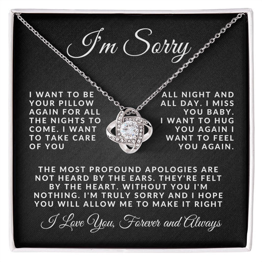 Almost Sold Out -  I'M SORRY - LOVE KNOT NECKLACE
