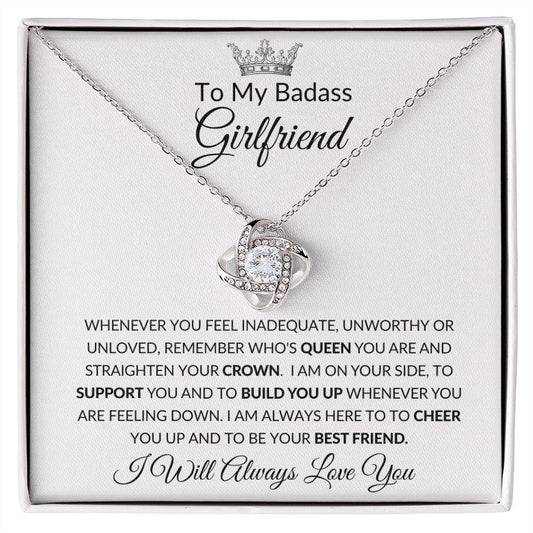 Almost Sold Out -  TO MY BADASS GIRLFRIEND - LOVE KNOT NECKLACE