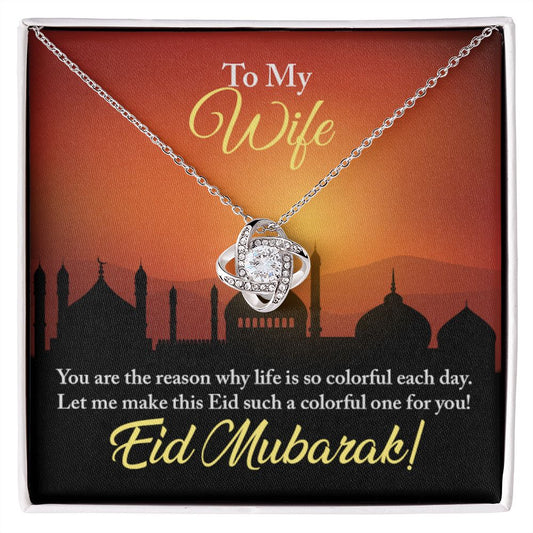 Almost Sold Out - TO MY WIFE FOR EID – LOVE KNOT NECKLACE