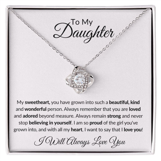[Almost Sold Out] TO MY DAUGHTER - LOVE KNOT NECKLACE