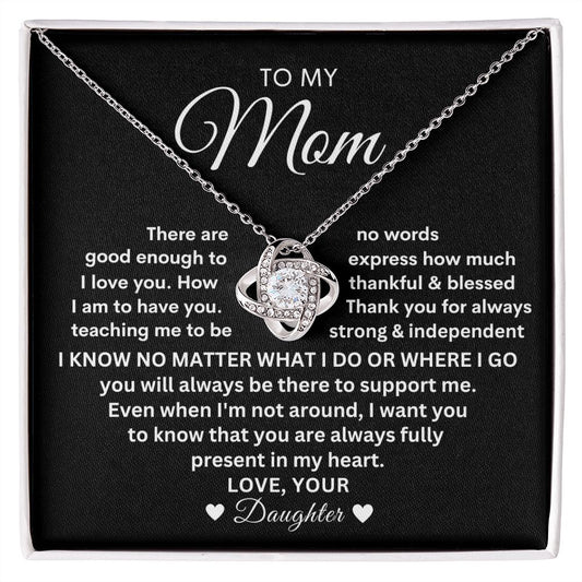 Almost Sold Out -TO MY MOM - LOVE KNOT NECKLACE